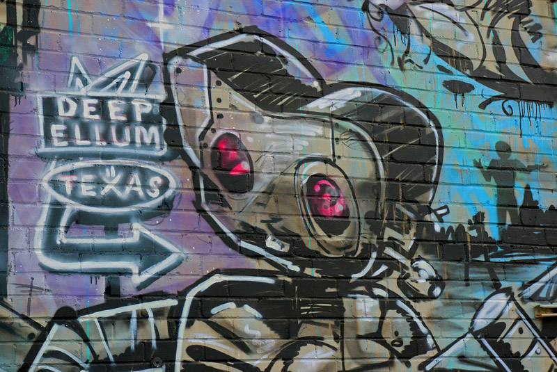 Mural art in Deep Ellum
